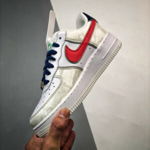 Nike Air Force 1 07 LX Just Do It White University Red DV1493-161 For Sale