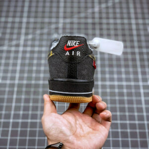 Nike Air Force 1 Camo Denim Black Multi-Color-White For Sale