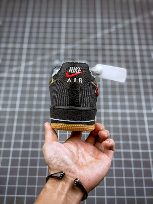 Nike Air Force 1 Camo Denim Black Multi-Color-White For Sale