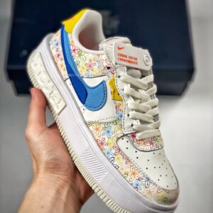 Nike Air Force 1 Fontanka Flowers Sail University Blue Vivid Sulfur For Sale