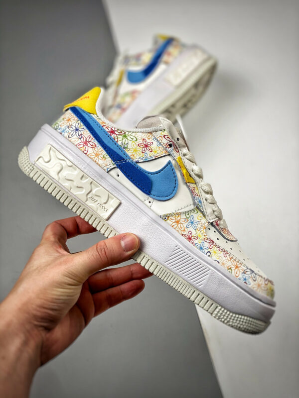 Nike Air Force 1 Fontanka Flowers Sail University Blue Vivid Sulfur For Sale