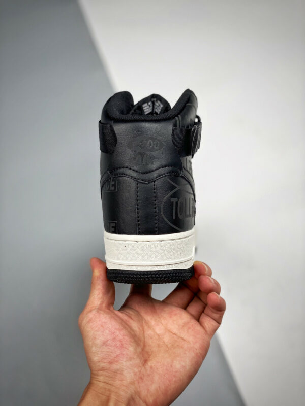 Nike Air Force 1 High 07 Premium Toll Free Black Sail-Vast Grey For Sale