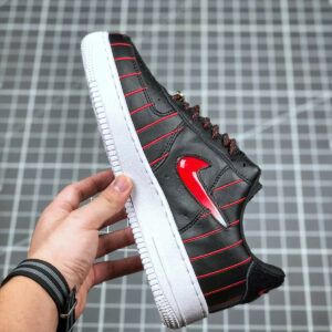 Nike Air Force 1 Jewel Chicago Black University Red-Black-White For Sale