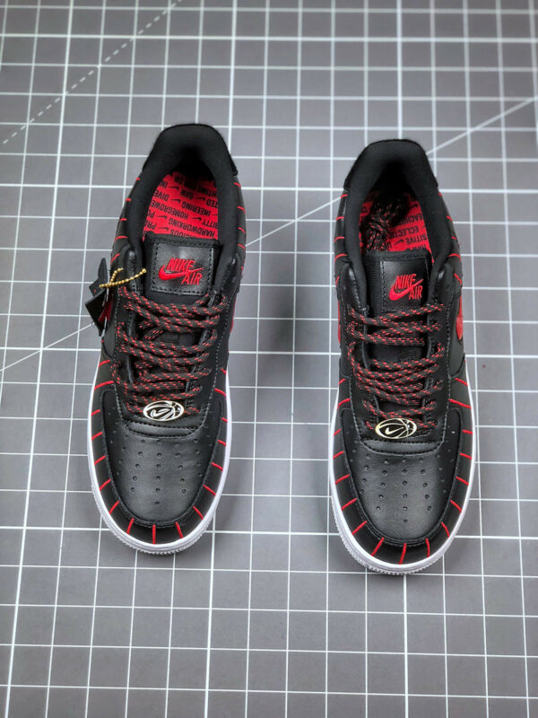 Nike Air Force 1 Jewel Chicago Black University Red-Black-White For Sale