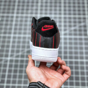 Nike Air Force 1 Jewel Chicago Black University Red-Black-White For Sale