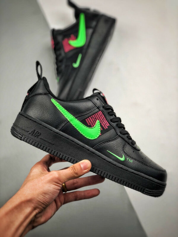 Nike Air Force 1 LV8 UL Black Hyper Pink-Scream Green