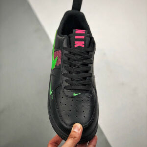 Nike Air Force 1 LV8 UL Black Hyper Pink-Scream Green