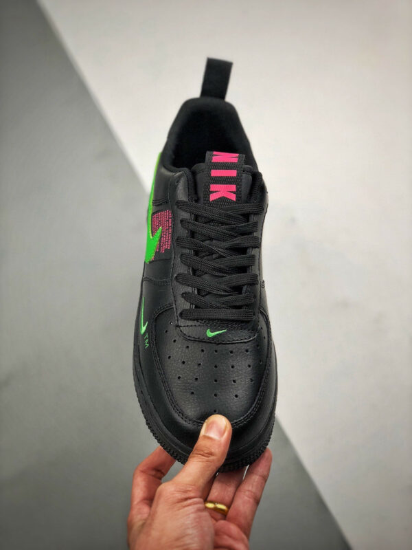 Nike Air Force 1 LV8 UL Black Hyper Pink-Scream Green