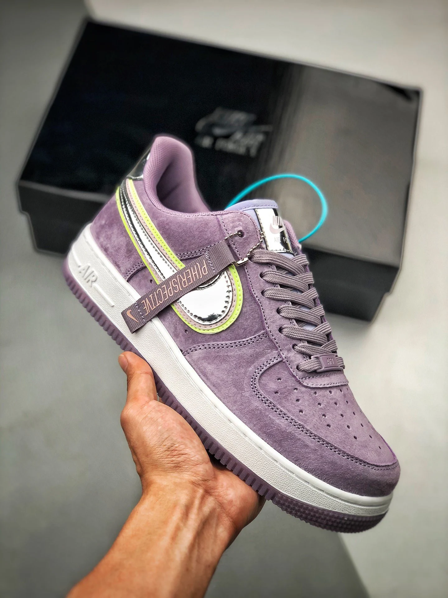 Nike Air Force 1 Low P(Her)spective Violet Star Chrome-Washed Coral-Barely Volt