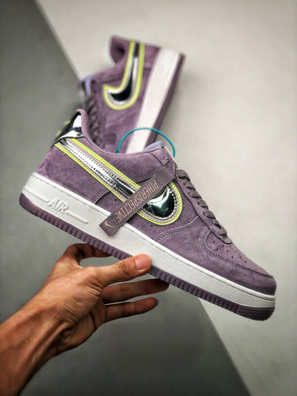 Nike Air Force 1 Low P(Her)spective Violet Star Chrome-Washed Coral-Barely Volt