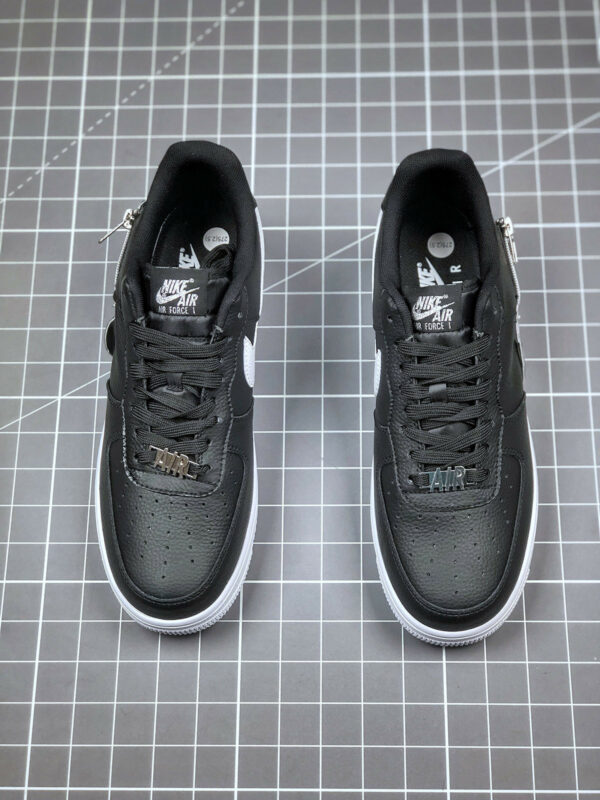 Nike Air Force 1 Low Zip Swoosh Black CW6558-001 For Sale