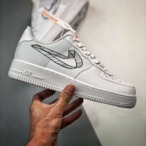 Nike Air Force 1 Low 3D Swoosh White Black DR0149-100 For Sale