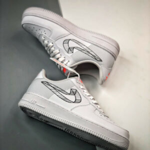 Nike Air Force 1 Low 3D Swoosh White Black DR0149-100 For Sale