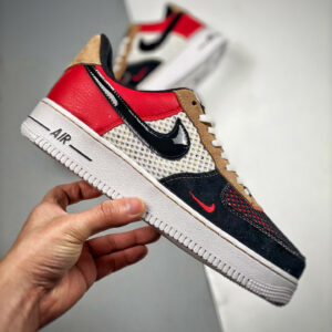 Nike Air Force 1 Low Alter & Reveal Black White-Red-Tan For Sale