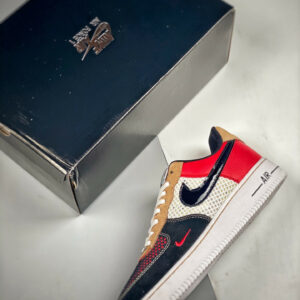 Nike Air Force 1 Low Alter & Reveal Black White-Red-Tan For Sale