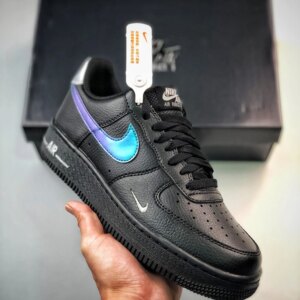 Nike Air Force 1 Low Black Blue Lightning FD0654-001 For Sale