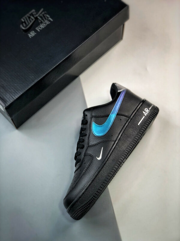 Nike Air Force 1 Low Black Blue Lightning FD0654-001 For Sale