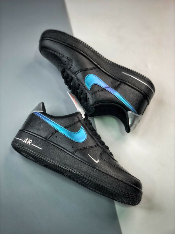 Nike Air Force 1 Low Black Blue Lightning FD0654-001 For Sale