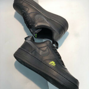 Nike Air Force 1 Low Black Reflective Swooshes For Sale