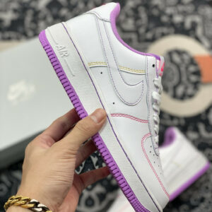 Nike Air Force 1 Low GS Contrast Stitch Fuchsia Glow For Sale