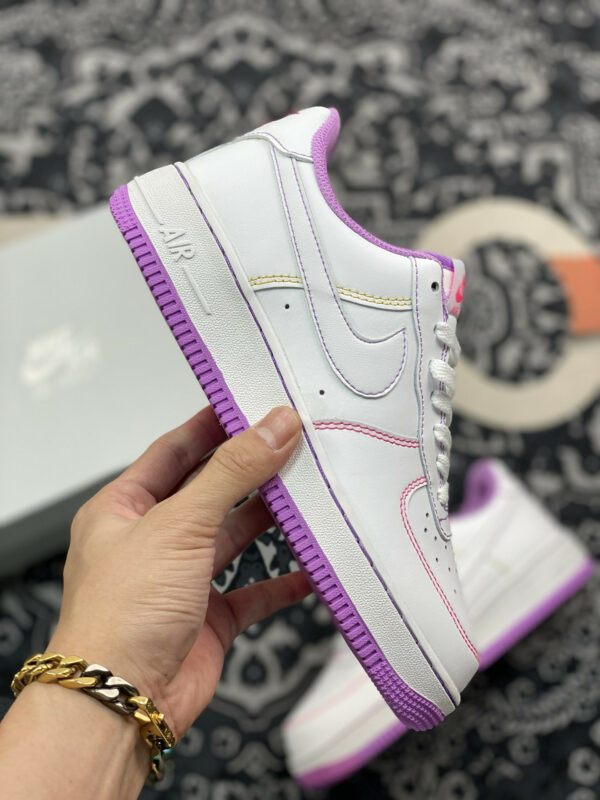 Nike Air Force 1 Low GS Contrast Stitch Fuchsia Glow For Sale