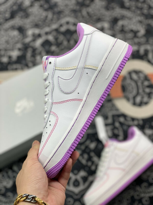 Nike Air Force 1 Low GS Contrast Stitch Fuchsia Glow For Sale