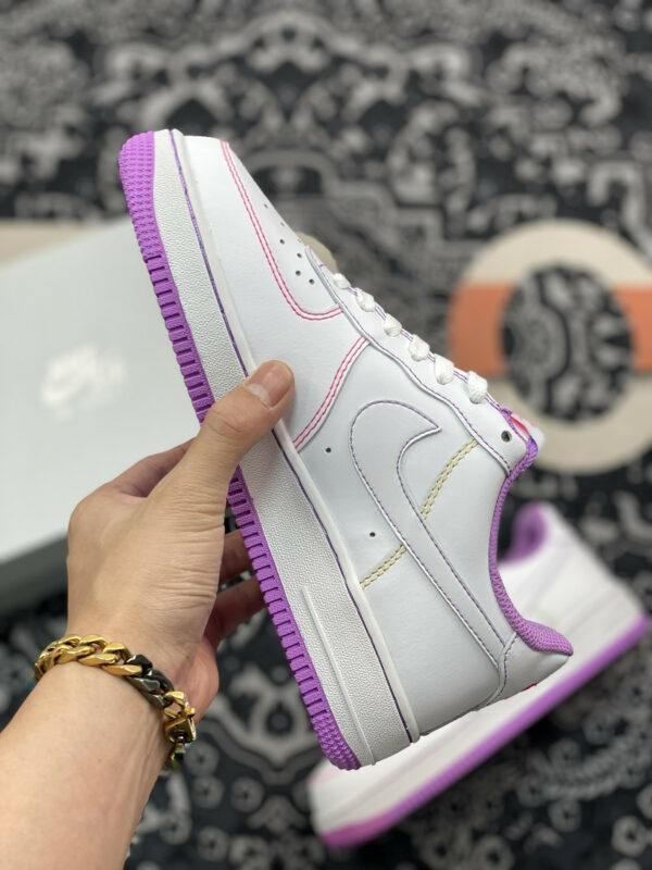 Nike Air Force 1 Low GS Contrast Stitch Fuchsia Glow For Sale