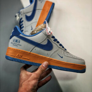 Nike Air Force 1 Low Grey Blue Orange For Sale