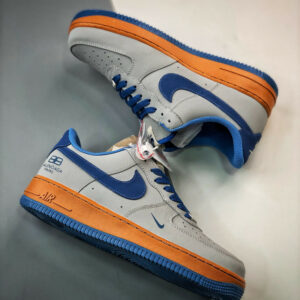 Nike Air Force 1 Low Grey Blue Orange For Sale