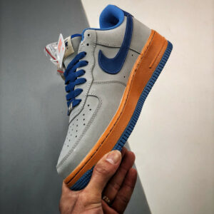 Nike Air Force 1 Low Grey Blue Orange For Sale