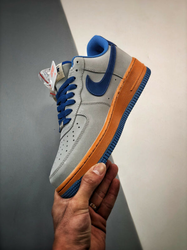 Nike Air Force 1 Low Grey Blue Orange For Sale