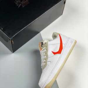 Nike Air Force 1 Low LV 8 Big Swoosh White Orange For Sale