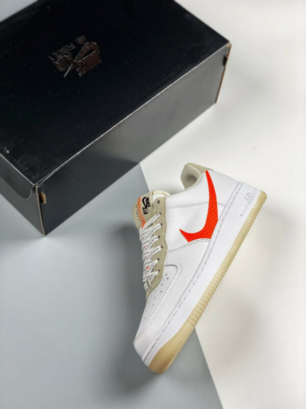 Nike Air Force 1 Low LV 8 Big Swoosh White Orange For Sale