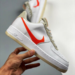 Nike Air Force 1 Low LV 8 Big Swoosh White Orange For Sale