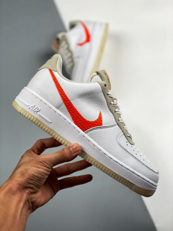 Nike Air Force 1 Low LV 8 Big Swoosh White Orange For Sale