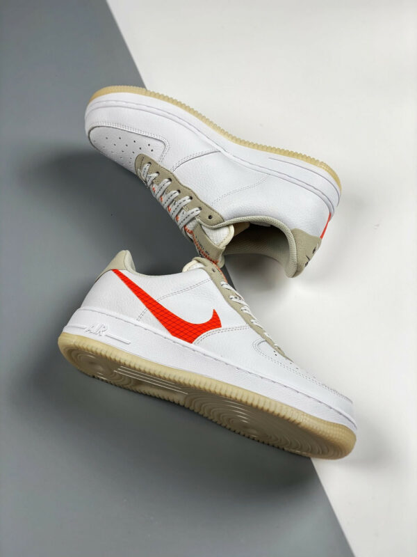 Nike Air Force 1 Low LV 8 Big Swoosh White Orange For Sale