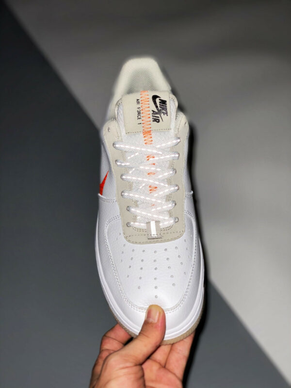 Nike Air Force 1 Low LV 8 Big Swoosh White Orange For Sale