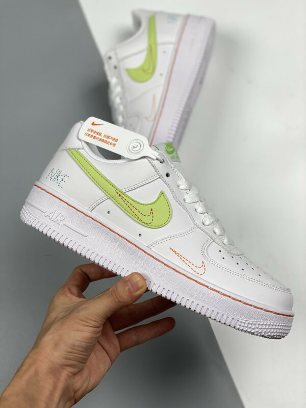 Nike Air Force 1 Low White Bright Crimson-Light Photo Blue-Lime Ice For Sale