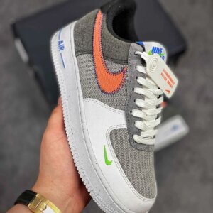 Nike Air Force 1 Low White Sport Red-Grey-Electric Green For Sale