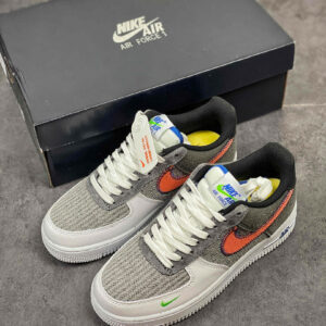 Nike Air Force 1 Low White Sport Red-Grey-Electric Green For Sale