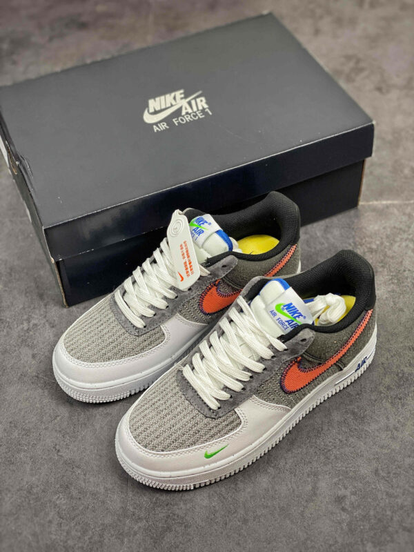 Nike Air Force 1 Low White Sport Red-Grey-Electric Green For Sale