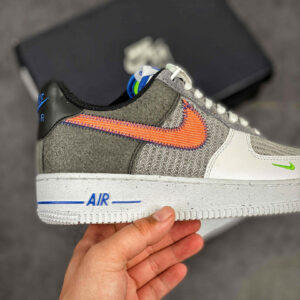 Nike Air Force 1 Low White Sport Red-Grey-Electric Green For Sale