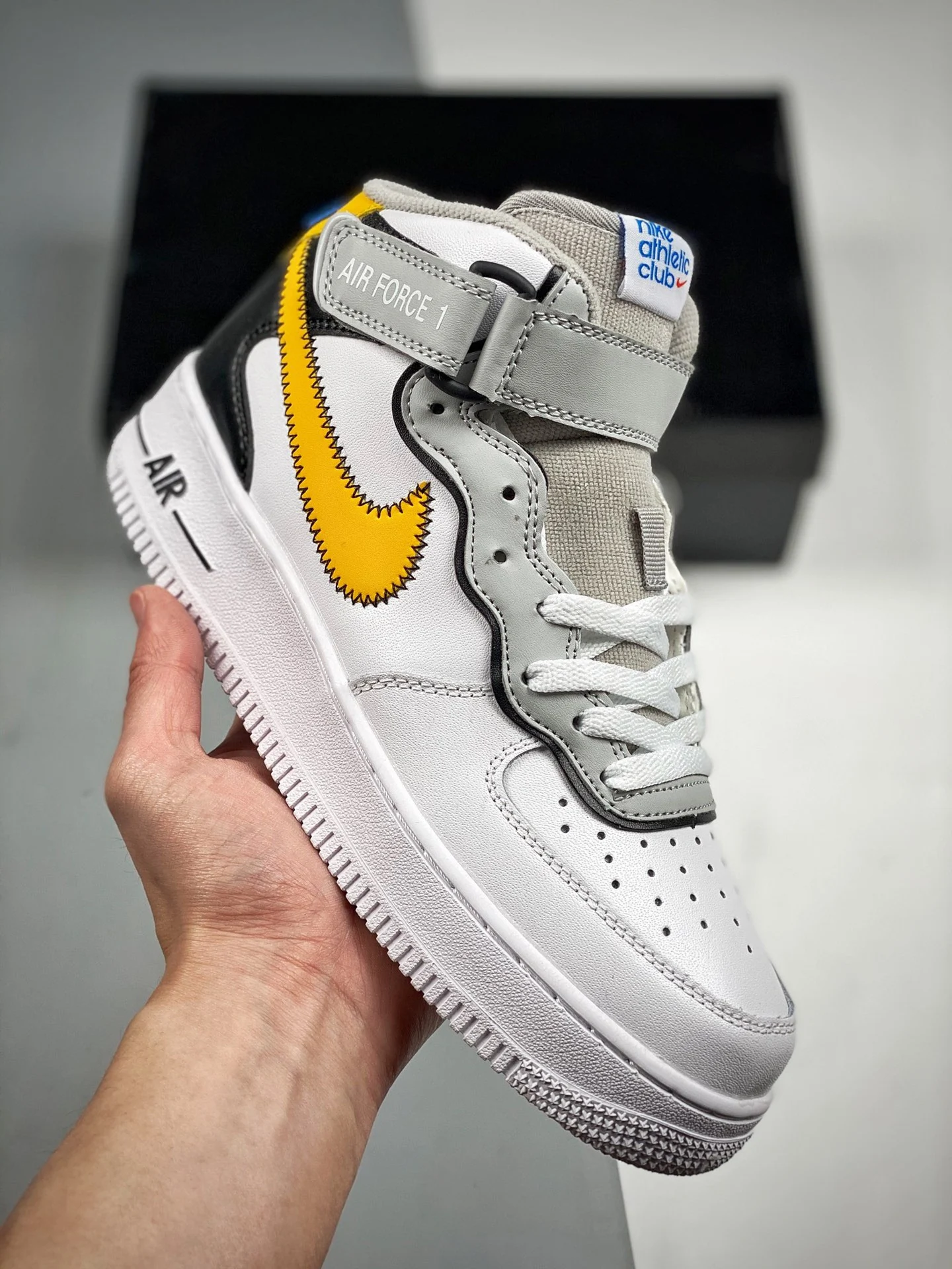 Nike Air Force 1 Mid Athletic Club White Grey For Sale