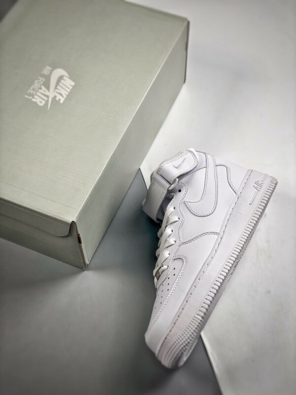 Nike Air Force 1 Mid White White 315123-111 For Sale