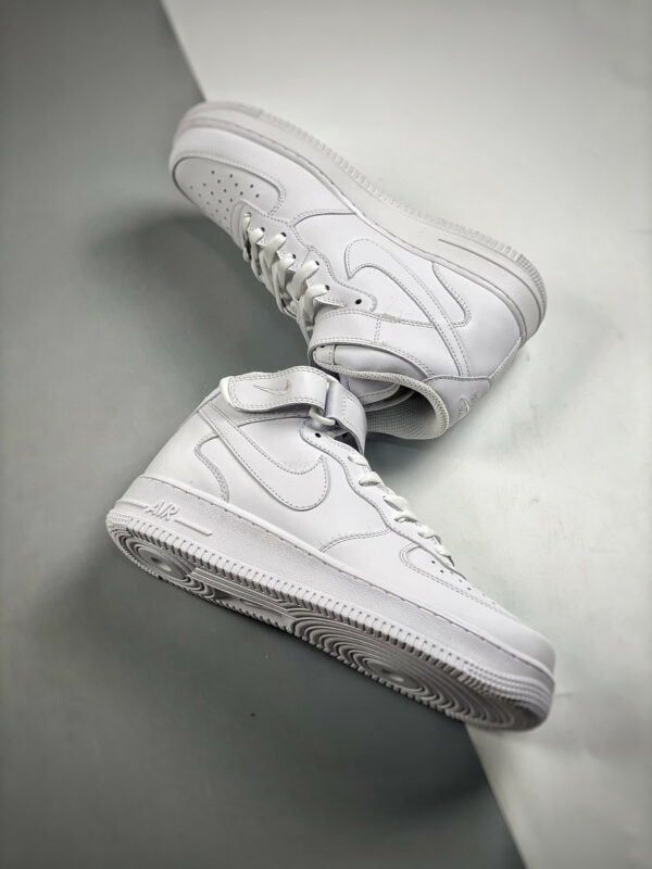 Nike Air Force 1 Mid White White 315123-111 For Sale