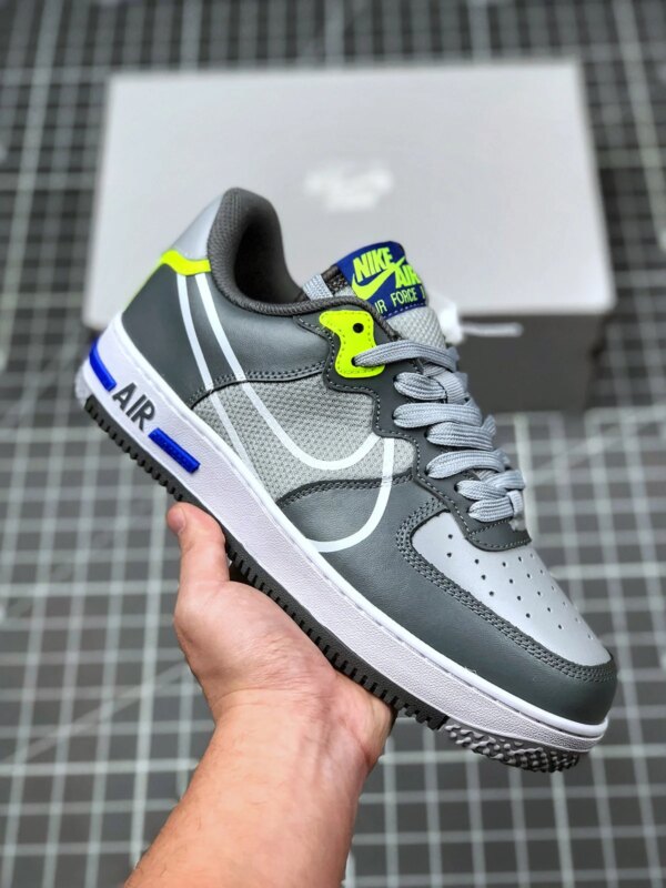 Nike Air Force 1 React Wolf Grey White-Smoke Grey CD4366-002 For Sale