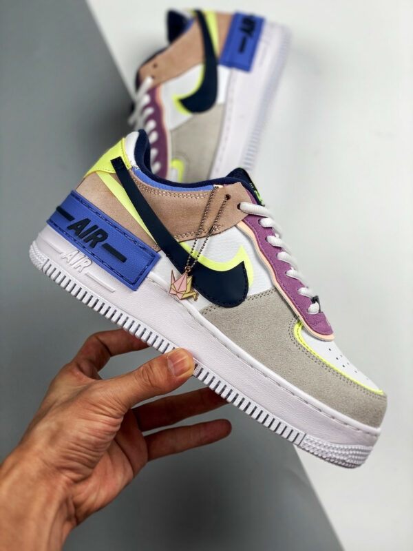 Nike Air Force 1 Shadow Photon Dust Royal Pulse-Barely Volt For Sale