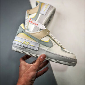 Nike Air Force 1 Shadow Sail Light Silver-Citron Tint DR7883-101 For Sale