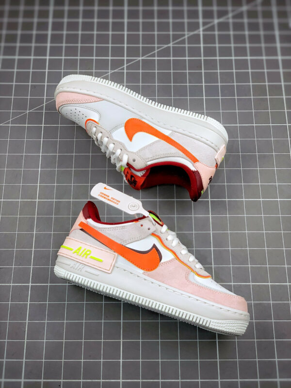 Nike Air Force 1 Shadow Team Red Orange-Orange Pearl-Volt For Sale