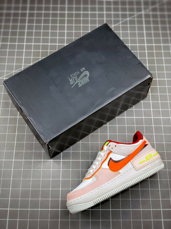 Nike Air Force 1 Shadow Team Red Orange-Orange Pearl-Volt For Sale